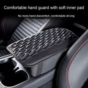 Автомобильный подлокотник Подушка для увеличения высоты Подушка для увеличения высоты для автомобиля Мягкая центральная консоль автомобиля Удлинитель подлокотника для грузовиков Внедорожники Автомобили чёрный