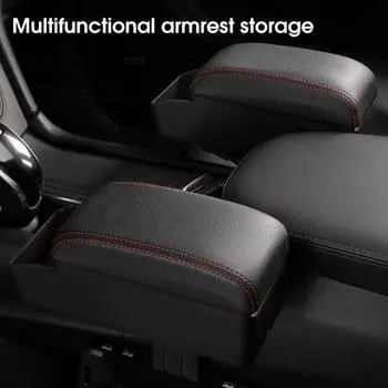 Автомобильный подлокотник, пылезащитный, высокая зарядка, беспроводная связь, экономия места для отдыха, облегчение пространства для рук A чёрный