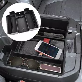 Автомобильный подлокотник, ящик для хранения, центральная консоль, органайзер, контейнер для Chevy Silverado GMC SIERRA 1500 2019+ CHINA