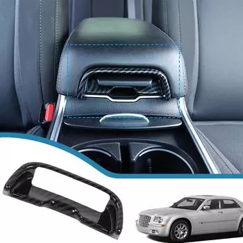 Автомобильный подлокотник, ящик для хранения, переключатель, декоративная крышка, наклейка для Dodge Charger Chrysler 300C 2011-2023, внутренние молдинги красный