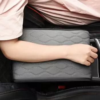 Автомобильный подлокотник, водонепроницаемый чехол для подлокотника, универсальная повышающая подлокотник, чехол для подлокотника серый