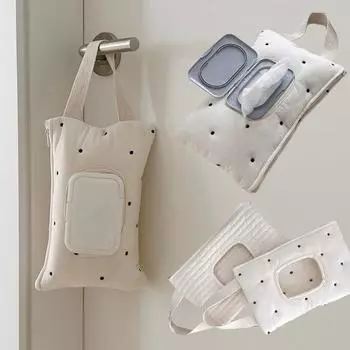 Автомобильный подвесной мешок для салфеток большой емкости, мягкий хлопок, многофункциональная коляска, держатель для детских влажных салфеток, чехол для хранения салфеток A