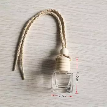 Автомобильный подвесной стеклянный флакон освежитель воздуха пустая бутылка ароматерапевтический кулон диффузор украшение для автомобиля ароматерапевтический орнамент