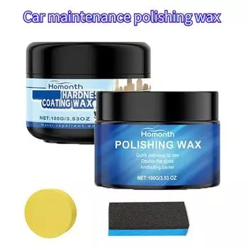 Автомобильный полироль Автомобильный воск Кристаллическое покрытие Твердый глянцевый восковой слой Покрытие поверхности краски Формула водонепроницаемой пленки Полировальный воск