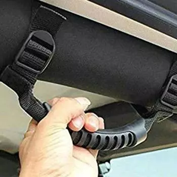 Автомобильный поручень, нескользящие внутренние поручни для Jeep Wrangler YJ /TJ /JK, ручка на крышу автомобиля, поручень безопасности для салона автомобиля чёрный