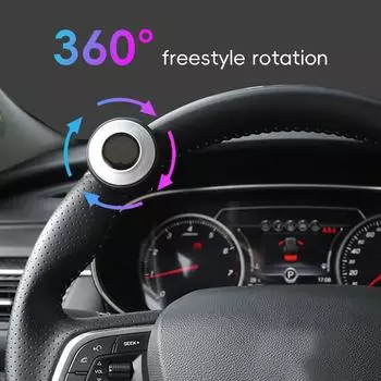 Автомобильный поворотный руль, усилитель, ручка-спиннер, вращение на 360 градусов, металлический подшипник, силовая ручка, шаровидная вспомогательная ручка, ручное управление чёрный