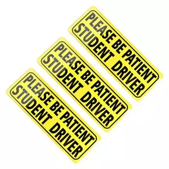 Автомобильный предупреждающий знак на английском языке, предупреждающая наклейка для автомобиля, декоративная светоотражающая наклейка, автомобильные аксессуары, декор