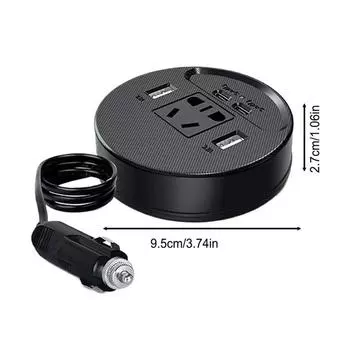 Автомобильный преобразователь мощности, быстрая зарядка, автомобильное зарядное устройство, адаптер, профессиональный автомобильный инвертор, многопортовое автомобильное зарядное устройство для ноутбука, автомобильный адаптер