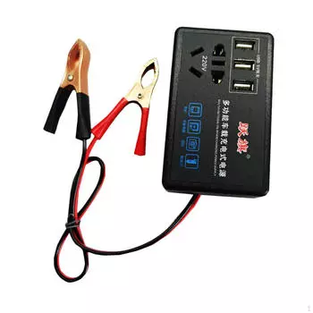 Автомобильный преобразователь питания 12В 24В постоянного тока в 110В 220В для телефона, электроники