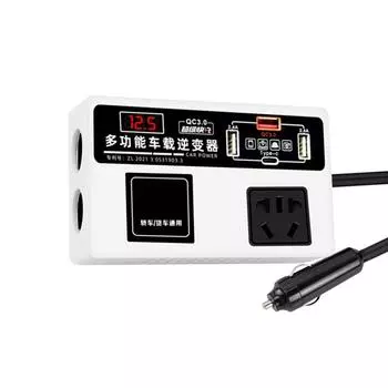 Автомобильный преобразователь в розетку DC 12 В/24 В в 220 В преобразователи мощности для транспортных средств 200 Вт автомобильный адаптер розетки USB зарядное устройство быстрая зарядка
