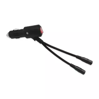 Автомобильный прикуриватель для 2xDC5.5x2.1mm женский шнур питания удлинитель провод с кнопкой переключения управления для автомобильного вентилятора