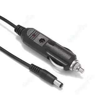 Автомобильный прикуриватель постоянного тока с предохранителем 3 А, адаптер питания 5,5x2,1 мм, 12 В, удлинительный кабель 1/1,5/2 м для зарядного устройства, автомобильного очистителя воздуха