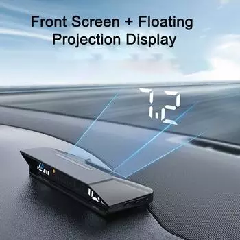 Автомобильный проекционный дисплей HUD Датчик OBD2 Бортовой компьютер Температура Спидометр