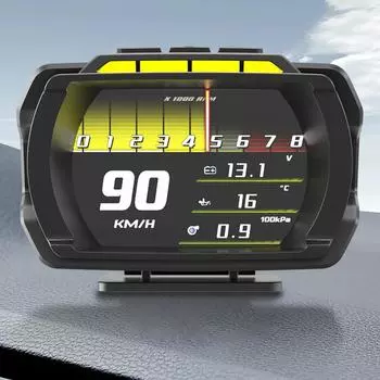 Автомобильный проекционный дисплей Расход топлива Цифровой спидометр ЖК-дисплей Интеллектуальный цифровой спидометр On-BDII Датчик температуры масла CHINA