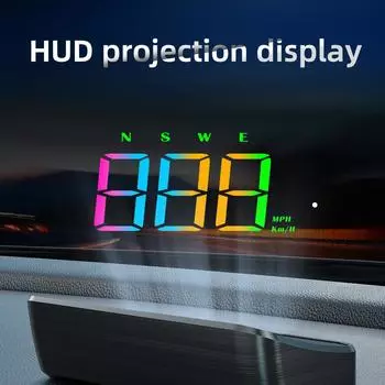 Автомобильный проекционный дисплей Smart HUD LED цифровой цветной дисплей одометр охранная сигнализация автоматический счетчик проектор на лобовое стекло для транспортных средств