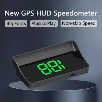 Автомобильный проекционный HD-дисплей GPS-спидометр, скорость, цифровой HUD-проектор на лобовое стекло для всех автомобилей, аксессуары для автомобильной электроники