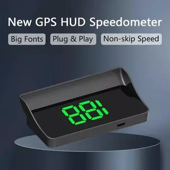 Автомобильный проекционный HD-дисплей GPS спидометр скорость км/ч цифровой HUD-проектор на лобовое стекло для всех автомобилей Автомобильные электронные аксессуары