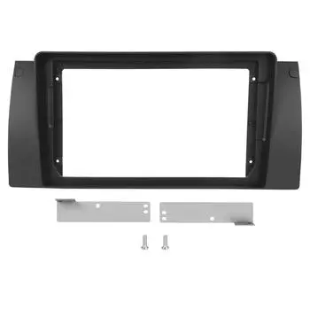 Автомобильный проигрыватель Отделка обода 7-дюймовый автомобильный протектор экрана автомобильный держатель автомобильный радиоприемник крышка для BMW 5-й серии(E39) 1995-2003 Х5(Е53) 1999-2006 Автомобильные аксессуары чёрный
