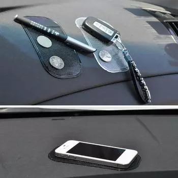 Автомобильный противоскользящий коврик, липкая подставка для телефона, черный липкий коврик, противоскользящие автомобильные аксессуары 1