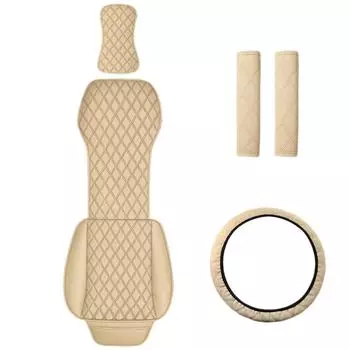 Автомобильный противоскользящий защитный чехол для сиденья с вентиляцией, автомобильные чехлы для сидений, комплект чехлов для салона автомобиля, автомобильные аксессуары бежевый