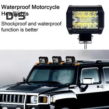 Автомобильный прожектор, светодиодный рабочий свет, супер яркий, водонепроницаемый, с низким энергопотреблением, аксессуары для автомобильных фар чёрный