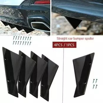 Автомобильный прямой спойлер на шасси, 1 шт./4 шт., мини-задняя губа, модификация заднего спойлера 1Pcs