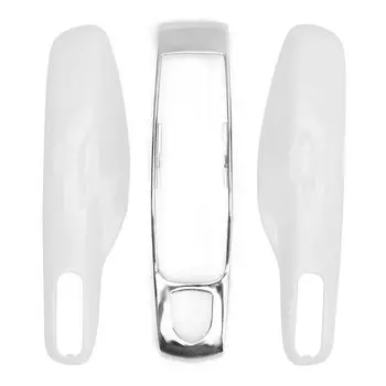 Автомобильный пульт дистанционного управления брелок чехол отделка защитный чехол подходит для 911Panamera Macan Boxster(Белое серебро )