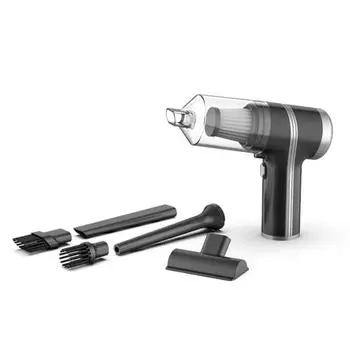 Автомобильный пылесос 120 Вт, двигатель 9000 Па, сильное всасывание, низкий уровень шума, компактный размер, беспроводной чёрный