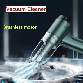 Автомобильный пылесос 3 в 1, беспроводной портативный робот-пылесос, мини-домашний уличный вентилятор для пылесоса, чистки клавиатуры Brushless upgrade black