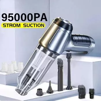 Автомобильный пылесос 4 в 1 беспроводной пылесос Duster ручной вакуумный насос для дома портативный беспроводной мощный всасывающий автомобильный пылесос