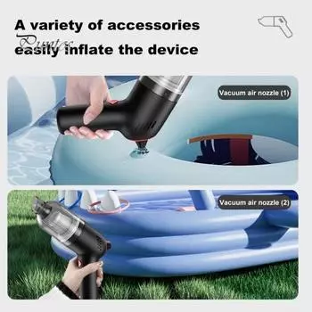 Автомобильный пылесос 6500 Па Сильное всасывание Эргономичный дизайн Низкий уровень шума Перезаряжаемый воздуходувка Беспроводной ручной пылесос чёрный