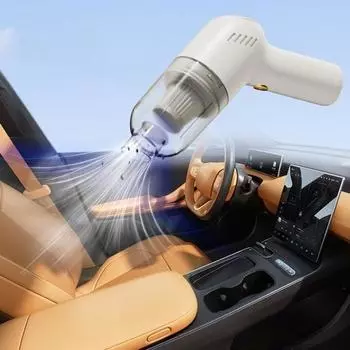 Автомобильный пылесос 6500 Па Сильное всасывание Эргономичный дизайн Низкий уровень шума Перезаряжаемый воздуходувка Беспроводной ручной пылесос чёрный