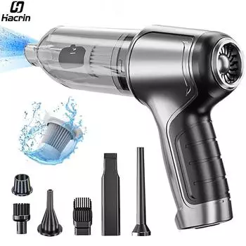 Автомобильный пылесос 95000PA с сильным всасыванием, портативный беспроводной пылесос, мощный вентилятор, ручной автомобильный пылесос 2 в 1