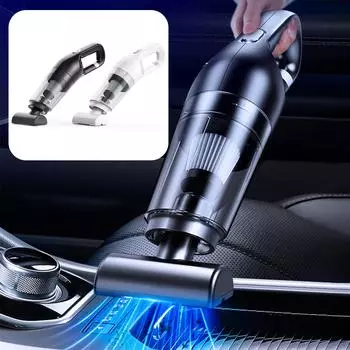 Автомобильный пылесос - Автомобильная беспроводная зарядка - Автомобильный дом, небольшой специальный мощный мощный ручной пылесос Free Size чёрный