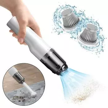 Автомобильный пылесос беспроводной пылесос USB зарядка 8300 Па всасывание ручной пылесос с бесщеточным двигателем мини портативный пылесос для автомобиля дома домашних животных белый