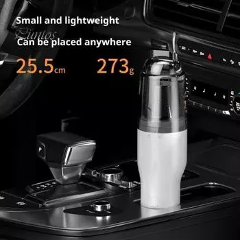 Автомобильный пылесос беспроводной пылесос USB зарядка 8300 Па всасывание ручной пылесос с бесщеточным двигателем мини портативный пылесос для автомобиля дома домашних животных белый