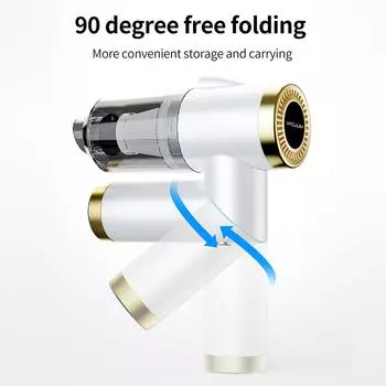 Автомобильный пылесос Беспроводной ручной автомобильный пылесос 90° Складной портативный пылесос 9000PA зелёный