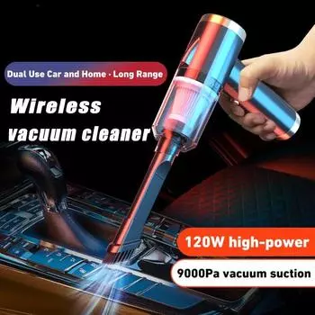 Автомобильный пылесос для дома и автомобиля, беспроводной, мощный, складной, с сильным всасыванием, ручной пылесос, мощная очистка