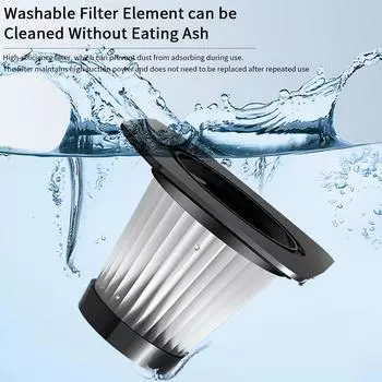 Автомобильный пылесос для сухой и влажной уборки, мощный портативный пылесос, легко чистится, мини-портативный пылесос для влажной и сухой уборки автомобиля