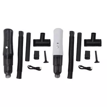 Автомобильный пылесос и пылесос для воздуха 3300 Па, беспроводной ручной пылесос для дома и автомобиля с 5-ю принадлежностями Blue Black