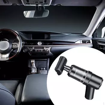 Автомобильный пылесос Компактный дизайн Высокая мощность всасывания для дома и чёрный