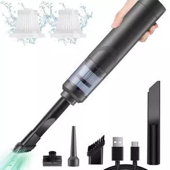 Автомобильный пылесос Мини беспроводной портативный пылесос ручной легкий перезаряжаемый пылесос для автомобиля домашний стол чёрный