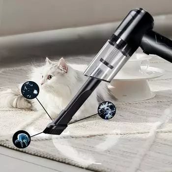 Автомобильный пылесос, мини-мощный мощный всасывающий портативный воздуходувка для автомобилей, бытовая техника, ручные беспроводные чистящие машины