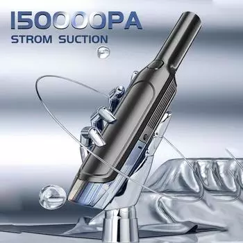 Автомобильный пылесос, мощный всасывающий беспроводной ручной пылесос, портативный пылесос для бытовой техники, мощная машина для чистки автомобиля Basic Sliver 2 hapa