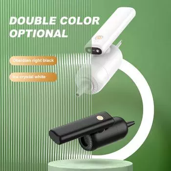 Автомобильный пылесос, портативный пылесос высокой мощности 50 Вт со светодиодной подсветкой, различные насадки, складные на 180 градусов чёрный