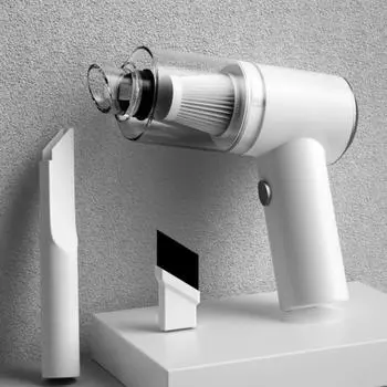 Автомобильный пылесос, пылесос для влажной/сухой уборки, бытовой портативный портативный автомобильный пылесос с защитой от клещей с беспроводной зарядкой