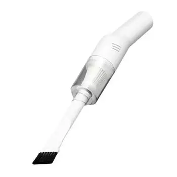 Автомобильный пылесос с беспроводной зарядкой, сухой и влажной уборкой двойного назначения, ручной для удаления клещей, бытовой белый