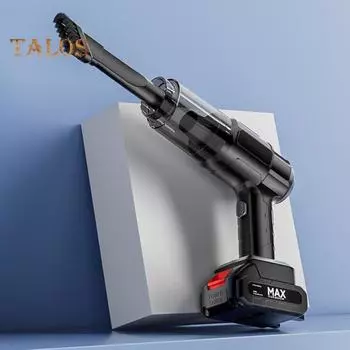 Автомобильный пылесос с мощностью всасывания 5500 Па, низким уровнем шума, перезаряжаемый, многоцелевой, портативный, беспроводной, ручной пылесос для удаления пыли чёрный