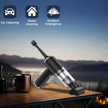 Автомобильный пылесос с высокоэффективным воздушным фильтром, перезаряжаемый, с сильной силой всасывания, портативный, беспроводной синий