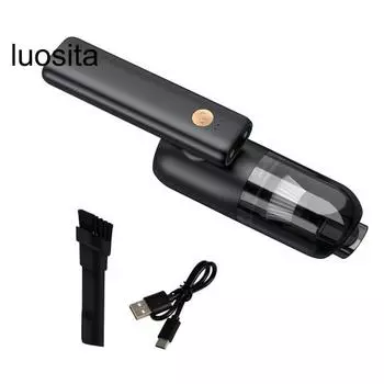 Автомобильный пылесос со складной ручкой, мощным всасыванием, низким уровнем шума, аккумуляторным беспроводным ручным пылесборником белый